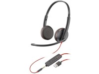 Poly Blackwire C3225 Kablet Høretelefoner Sort