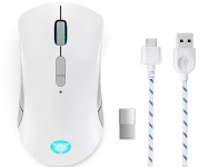 Lenovo Legion M600 Gaming Mouse Optisk Trådløs Kabling Grå Hvid