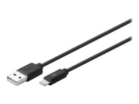 goobay Lightning-kabel 2m Sort