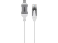 USB-C™ 3.1 to RJ45 Ethernet Cable, Slim, 2 m, 2 m, white