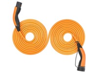 Type 2 Self-Retracting Charging Cable, up to 22 kW, 7 m, orange