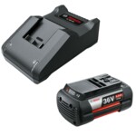 warehouse linden----Starter-Set 36V (GBA 36V 6.0Ah + AL 36V-20) (schwarz, 36V POWER FOR ALL, Akku + Ladegerät)