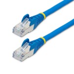 StarTech.com 50cm CAT6a Cable - Blue - Low Smoke Zero Halogen (LSZH) - 10GbE 500MHz 100W ++ Snagless RJ-45 w/Strain Reliefs S/FTP Network Patch Cord CAT 6a S/FTP 50cm Patchkabel Blå