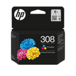 HP 308 Gul Cyan Magenta 120 sider Blæk