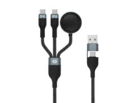 Conceptronic ETTA08B15 USB-A to USB-A to 2 x USB-C 2 x USB-C 1,5m 1,5m Sort Sort