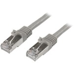 StarTech.com 3m CAT6 Ethernet Cable, 10 Gigabit Shielded Snagless RJ45 100W PoE Patch Cord, CAT 6 10GbE SFTP Network Cable w/Strain Relief, Grey, Fluke Tested/Wiring is UL Certified/TIA - Category 6 - 26AWG (N6SPAT3MGR) CAT 6 Kabel med afskærmning med fol