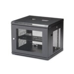 StarTech.com '9U Wall Mount Server Rack Cabinet - 4-Post Adjustable Depth (2'' to 19'') Network Equipment Enclosure Cable Management (RK920WALM)' Stativindelukkekabinet Sort