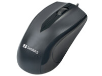 Sandberg USB Mouse Optisk Kabling Sort