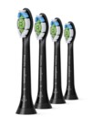 Philips Sonicare W HX6064 Optimal White Ekstra tandbørstehoved 4 Sort