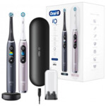 Oral-B Electric Toothbrush iO 9 Series Duo Rechargeable, For adults, Number of brush heads included 2, Black Onyx/Rose, Number of teeth brushing modes 7