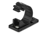 StarTech.com 100 Adhesive Cable Management Clips Black, Network/Ethernet/Office Desk/Computer Cord Organizer, Sticky Cable/Wire Holders, Nylon Self Adhesive Clamp UL/94V-2 Fire Rated - Nylon 66 Plastic - TAA (CBMCC2) Sort