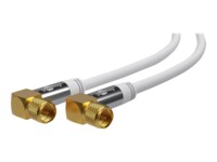 goobay Antennekabel Firelagsskjold 2m Hvid Hvid