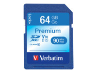 Verbatim Premium SDXC Memory Card 64GB 90MB/s