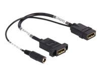 Delock DisplayPort kabel 30cm Sort