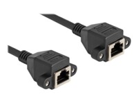 DeLOCK S/FTP 1m Forlængerkabel til netværk Sort