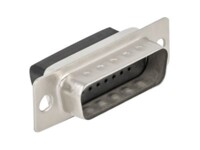 Delock Data-konnektor Sort Sølv