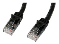 StarTech.com 1m CAT6 Cable - Black Snagless CAT 6 Wire - 100W RJ45 UTP 650MHz Category 6 Network Patch Cord UL/TIA (N6PATC1MBK) CAT 6 Ikke afskærmet parsnoet (UTP) 1m Patchkabel Sort