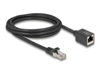 DeLOCK CAT 6a S/FTP 2m Forlængerkabel til netværk Sort