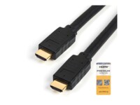 StarTech.com StarTech.com Premium Certified High Speed HDMI 2.0 Cable with Ethernet - 15ft 5m - 3D Ultra HD 4K 60Hz - 15 feet Long HDMI Male to Male Cord (HDMM5MP) HDMI-kabel med Ethernet 5m Sort
