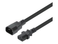 Manhattan Power IEC 60320 C13 Strøm IEC 60320 C14 Sort 5m Forlængerkabel til strøm