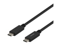 DELTACO USBC-1501M USB Type-C kabel 1m Sort