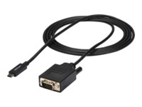 StarTech.com 6ft (2m) USB C to VGA Cable, 1920x1200/1080p USB Type C to VGA Video Active Adapter Cable, Thunderbolt 3 Compatible, Laptop to VGA Monitor/Projector, DP Alt Mode HBR2 Cable - 2m USB-C Video Cable (CDP2VGAMM2MB) Video / USB kabel 2m Sort