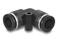 Delock Pneumatic Connector 8 mm with mounting hole 90° angled