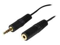StarTech.com 12 ft. (3.7 m) 3.5mm Audio Extension Cable - PC Speaker Extension Audio Cable - Strain Relief - Black - Aux Cable (MU12MF) Forlængerkabel til audio 3.7m