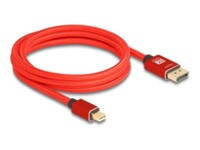 Delock DisplayPort kabel 2m Rød