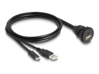 Delock USB-kabel 1m Sort