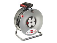 brennenstuhl Garant S 4 Export cable reel 50m H05VV-F 3G1,5 Forlængelsesspole 4-stik Sort Sølv 50m