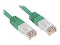 Sharkoon CAT 5e Kabel med afskærmning med folie og kobberfletning (SFTP 1.5m Patchkabel Grøn
