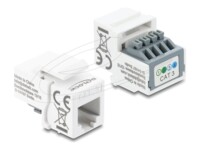 Delock CAT 3 Ikke afskærmet Nøglestensmodul Hvid