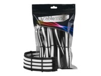 CableMod PRO Series ModMesh Strømforlængerkabelsæt Sort Hvid