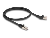 DeLOCK CAT 6a S/FTP 50cm Patchkabel Sort