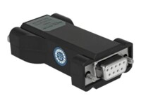 DeLock Converter 1 x Serial RS-232 DB9 female to 1 x Serial TTL / CMOS 5 V DB9 male ESD protection 3 kV and extended temperature range Seriel adapter Seriel