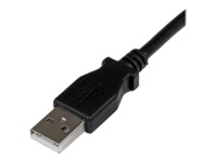 StarTech.com 2m USB 2.0 A to Right Angle B Cable Cord - 2 m USB Printer Cable - Right Angle USB B Cable - 1x USB A (M), 1x USB B (M) (USBAB2MR) USB-kabel 2m Sort