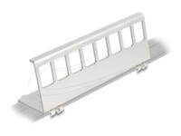 DeLOCK Keystone DIN skinne monteringsadapter Sølv