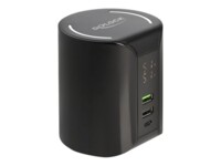 DeLOCK Trådløs opladningsstander/strømadapter 58Watt 2xUSB-A 2.0 1xUSB-C
