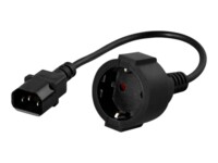 PowerWalker Strømkabel 20cm Sort