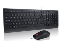 Lenovo Essential Wired Combo Sæt med mus og tastatur Kablet Tysk