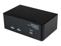 StarTech.com DVI KVM Audio & USB 2.0 Hub - 2-Port USB KVM - 1920 x 1200 - Dual Monitor KVM (SV231DD2DUA) KVM / audio / USB switch Desktop