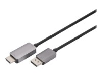 DIGITUS Videoadapter DisplayPort / HDMI 1.8m Sort