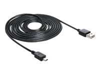 Delock EASY-USB USB-kabel 5m Sort