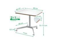 Leitz Ergo Small Sidde/stå-skrivebord Møderum