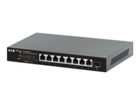 Eaton Tripp Lite series Desktop Gigabit Ethernet Unmanaged Switch, PoE+ Pass-Through 8-Port 2.5 Gbps 100W Metal Switch 8-porte 2.5 Gigabit Ethernet PoE+
