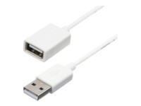 StarTech.com 3m White USB 2.0 Extension Cable Cord - A to A - USB Male to Female Cable - 1x USB A (M), 1x USB A (F) - White, 3 meter (USBEXTPAA3MW) USB forlængerkabel 3m Hvid