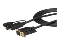 StarTech.com HDMI to VGA Cable - 6ft 2m - 1080p - Active Conversion - HDMI to VGA Adapter Cable for Your VGA Monitor / Display (HD2VGAMM6) Videoadapterkabel 2m Sort