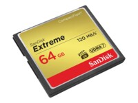 SanDisk Extreme CompactFlash-kort 64GB 120MB/s