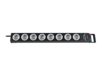 brennenstuhl Super-Solid Line Stikdåse 8-stik Sort Grå 2.5m
